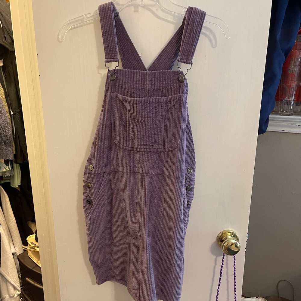 Purple Overalls Skirt